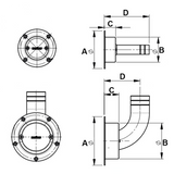 Stainless steel air vent 19mm