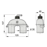 Anti-syphon device ASD38H