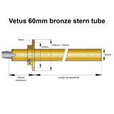 Bronze stern tube