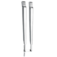 Stainless wiper arm for DIN motors