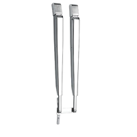 Stainless wiper arm for DIN motors