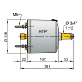 Hydraulic helm pump HTP20 for 8mm hose
