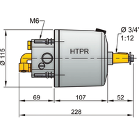 Hydraulic helm pump HTP20 for 8mm hose