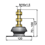 Flexible engine mount type K35