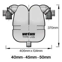 LGS gas / water separator