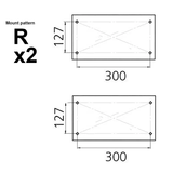 Fixed height seat pedestal with slide
