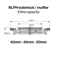 NLPH waterlock muffler