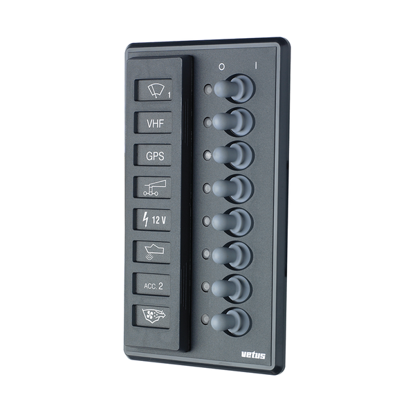 Switch panel with 8 fuses