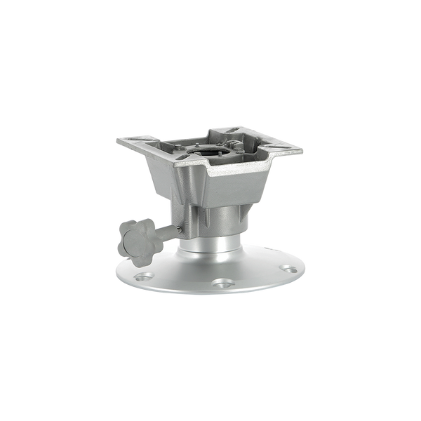 Low-profile seat base with swivel