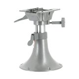 Bell-shaped adjustable height seat pedestal