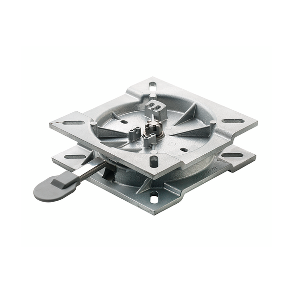 Low profile seat base with lockable swivel