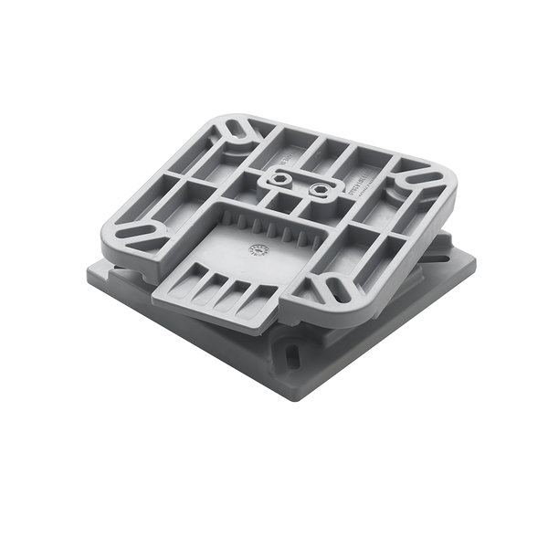 Low profile removable seat base with swivel