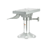 Fixed height seat pedestal with slide