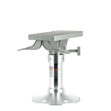 Gas adjustable height seat pedestal with swivel and slide
