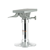 Gas adjustable height seat pedestal with swivel and slide