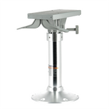 Gas adjustable height seat pedestal with swivel and slide
