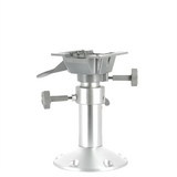 Adjustable height seat pedestal with swivel