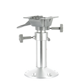 Adjustable height seat pedestal with swivel