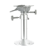 Adjustable height seat pedestal with swivel