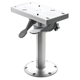 Removable seat pedestal with swivel and slide