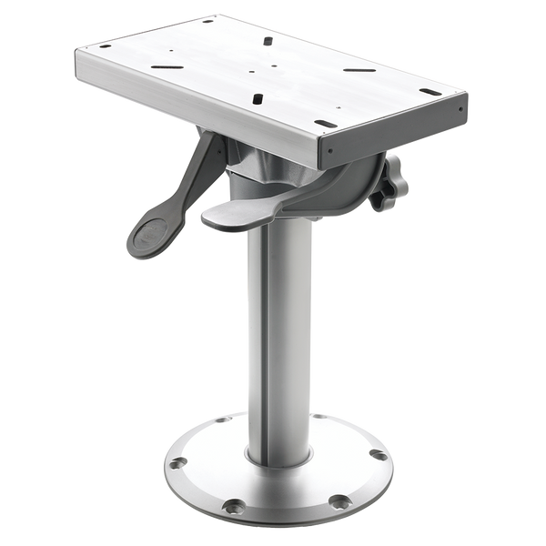 Removable seat pedestal with swivel and slide