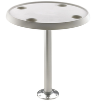 Easy-mount fixed height round table