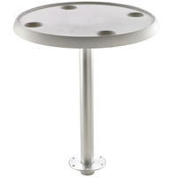 Quick-remove fixed height round table