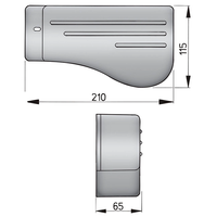 Cover for wiper motor