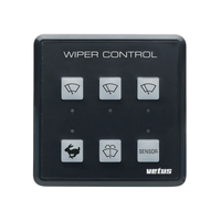 Wiper control panel with various icons and 'Vetus' branding on a white background