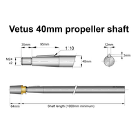Stainless steel propeller shaft