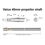 Stainless steel propeller shaft