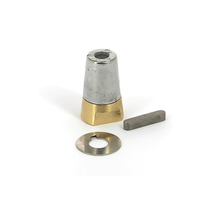 Propeller shaft tailpiece with anode