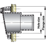 Plastic transom connector