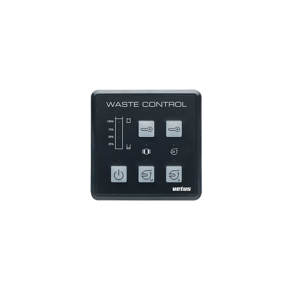 Waste water control panel