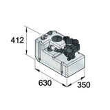 Waste water tank system 42 litre with pump